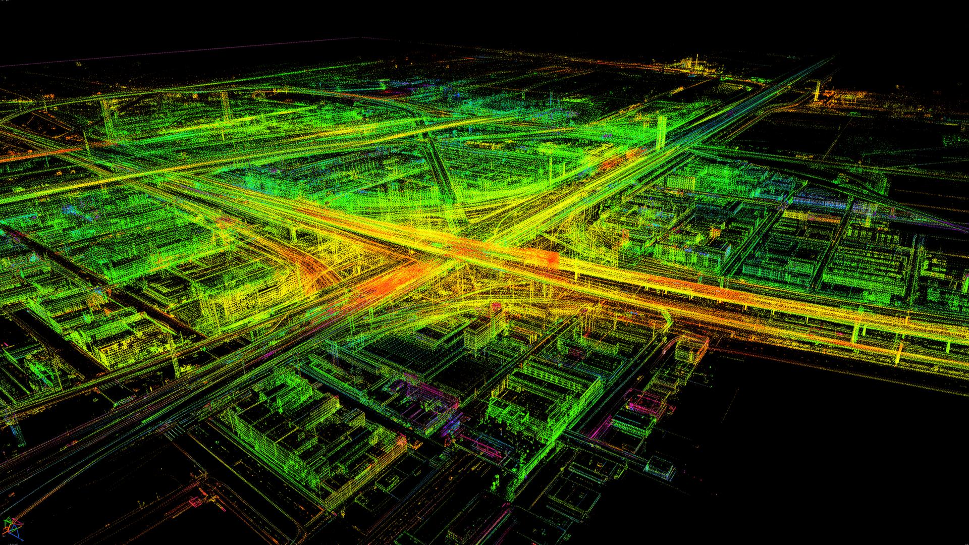 3D LiDAR point cloud render